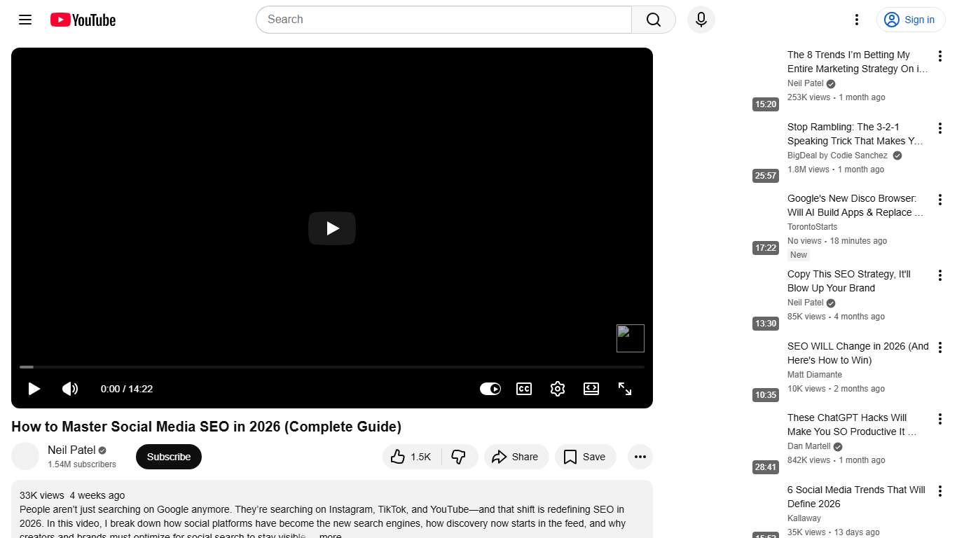How to Master Social Media SEO in 2026 (Complete Guide) - YouTube