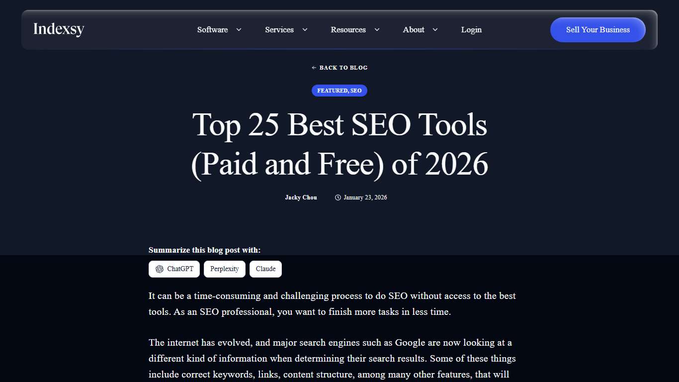 Top 25 Best SEO Tools (Paid and Free) of 2026